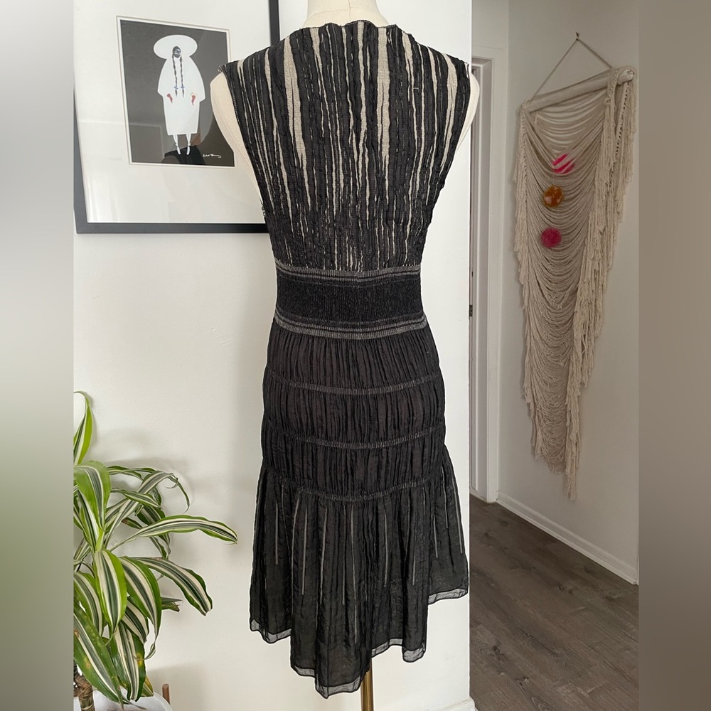 Vintage Max Studio Textured Sleeveless Dress S - Picture 3 of 4